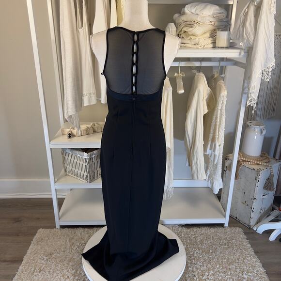 Faviana New York women's size 5/6 little black dress, sexy, sleek, cocktail 2537 - Picture 4 of 9